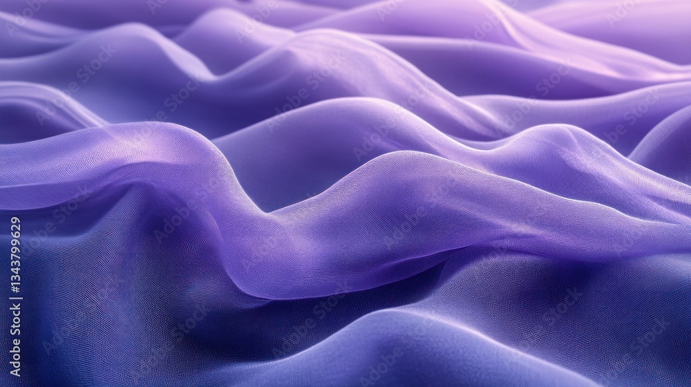 Obraz premium Delicate, flowing, purple chiffon fabric