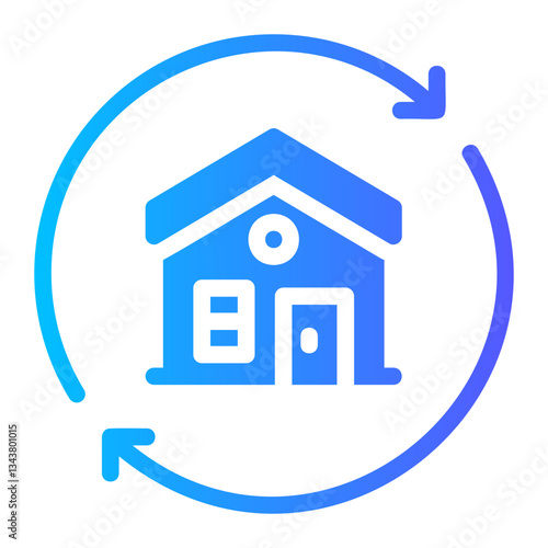 house gradient icon