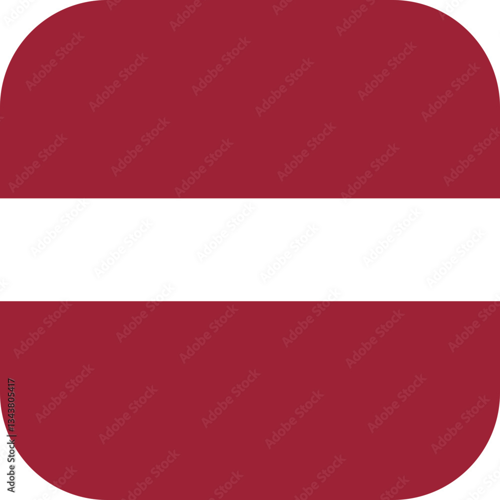Latvia flag icon with rounded corners Latvia flag icon with rounded corners