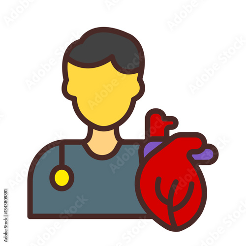 Cardiologist Vector Icon Design