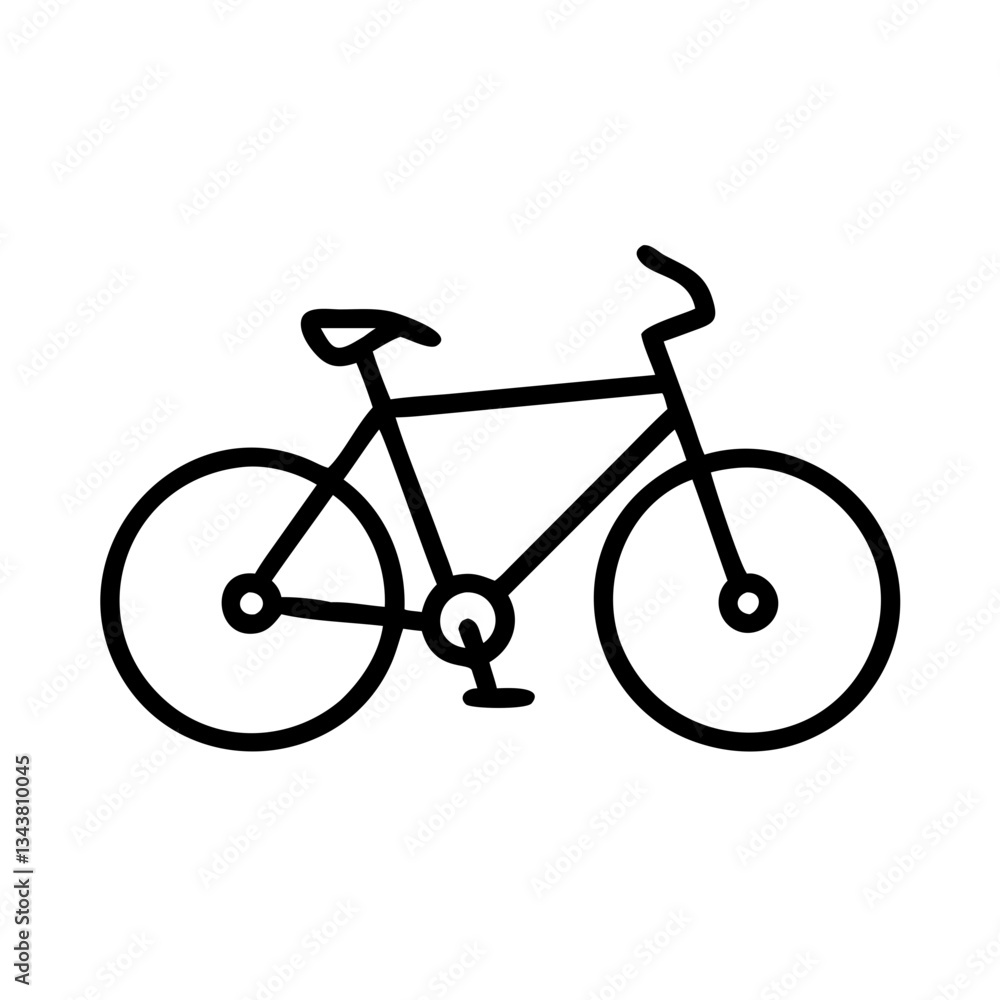 Bicycle, thin line vector icon with transparent background, cycling sport
Bicycle, thin line vector icon with transparent background, cycling sport