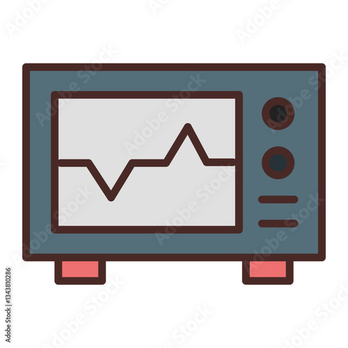 Ecg Vector Icon Design