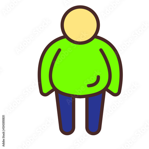 Obesity Vector Icon Design