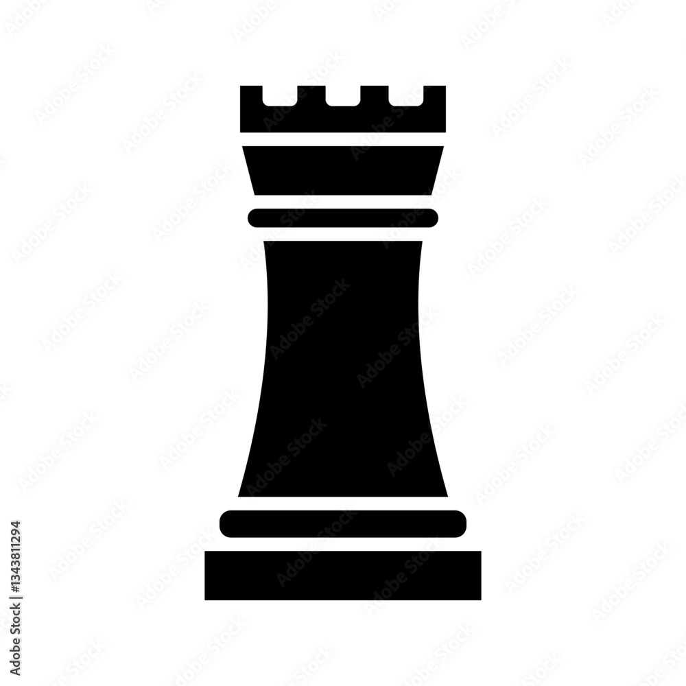 chess icon on white background chess icon on white background