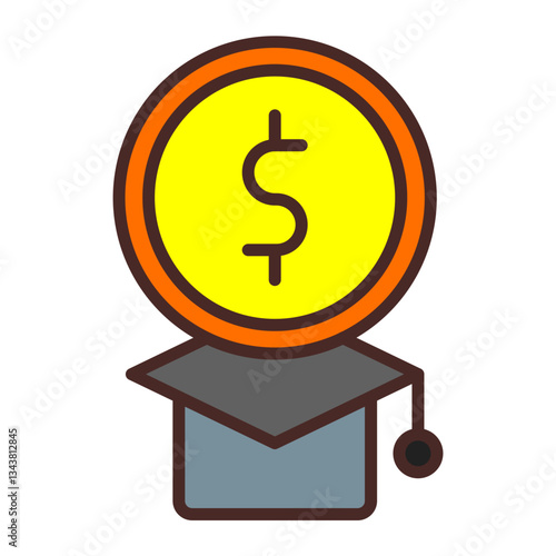 Education Cost Icon Design