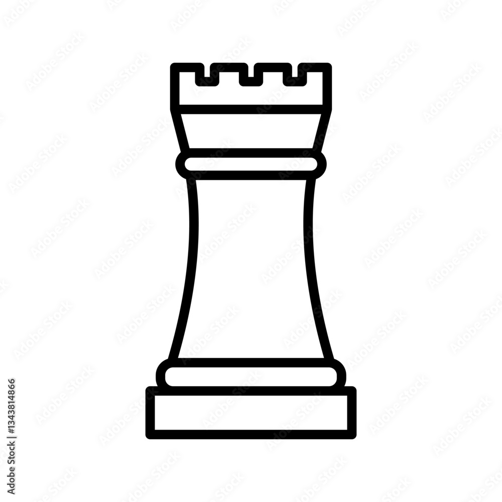 chess icon on white background chess icon on white background