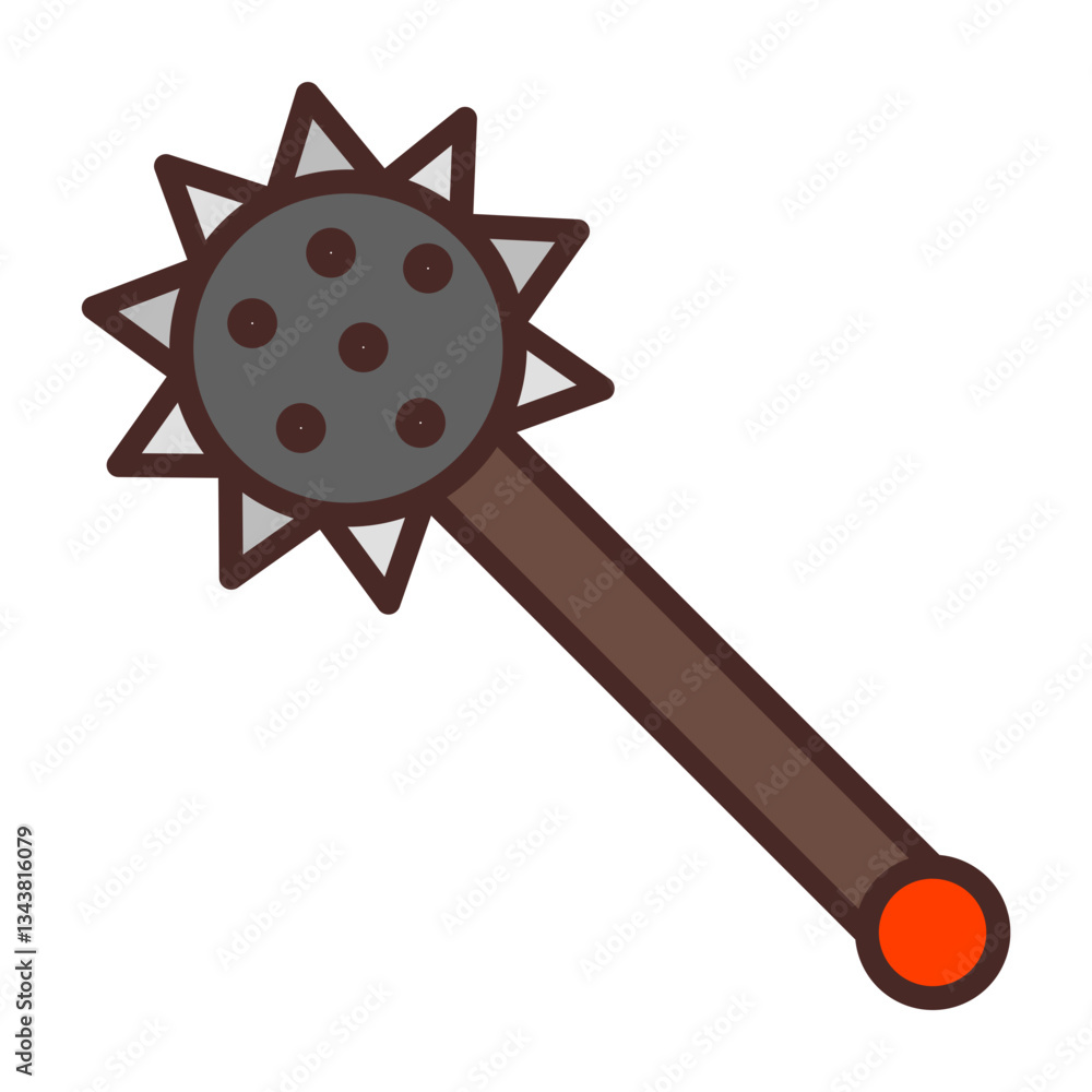 Obraz premium Mace Icon Design