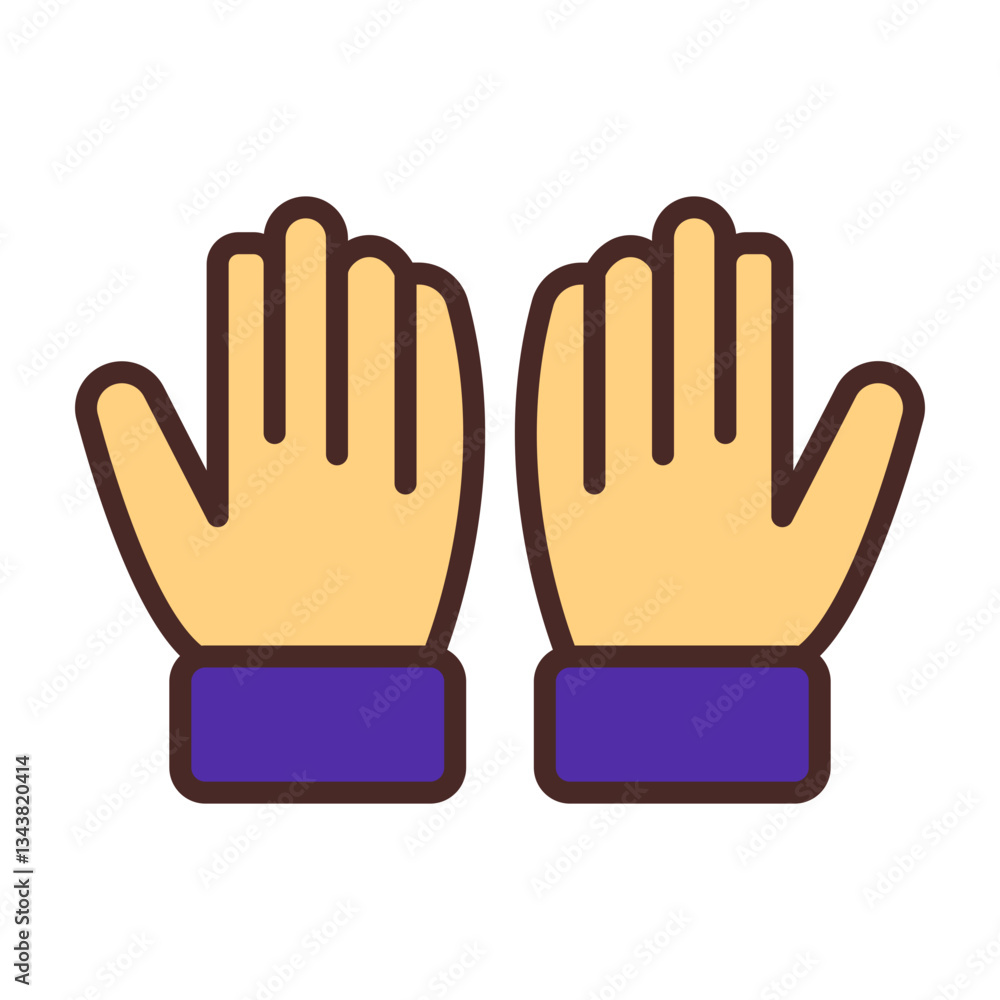 Obraz premium Gloves Icon Design