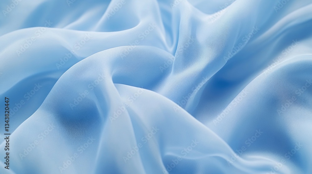 Obraz premium Blue Fabric Close Up