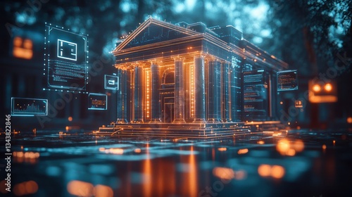 Digital bank building