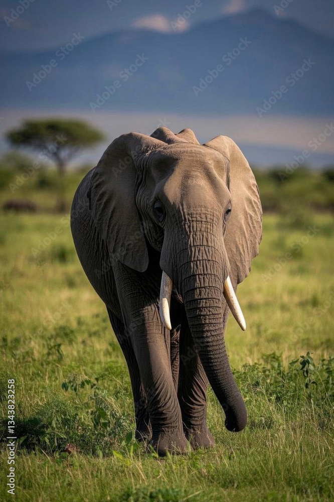 there is a large elephant walking through a grassy field there is a large elephant walking through a grassy field