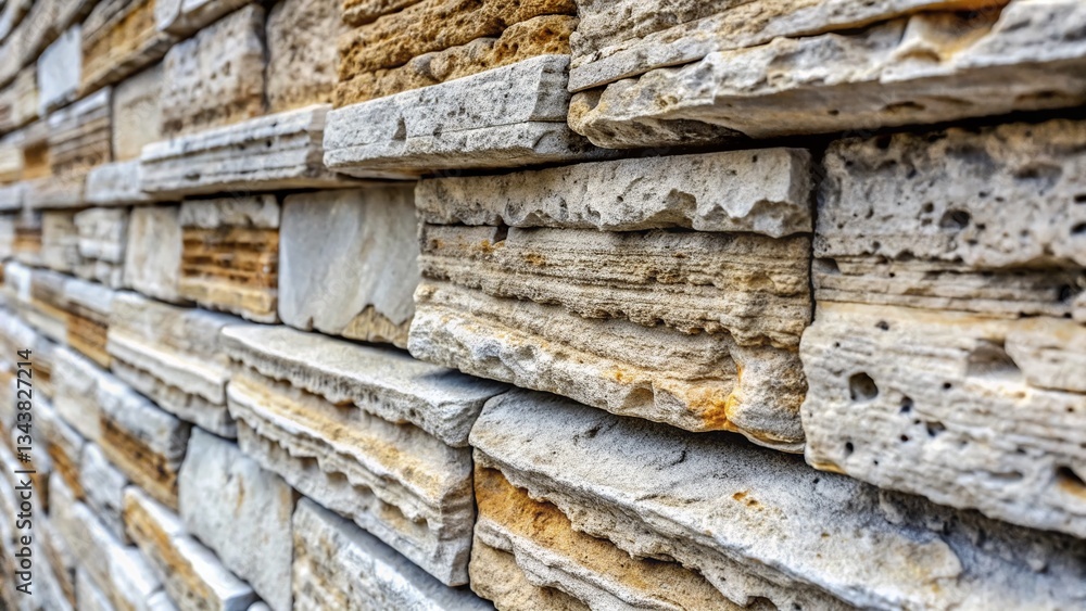 Classic Gray & White Travertine Limestone Wall Texture Background - Urban Exploration Photography Classic Gray & White Travertine Limestone Wall Texture Background - Urban Exploration Photography
