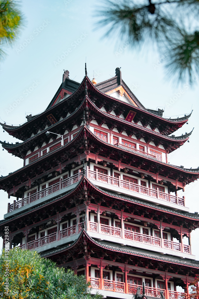 Modern buildings and rural skyscrapers and tourist attractions in China Modern buildings and rural skyscrapers and tourist attractions in China