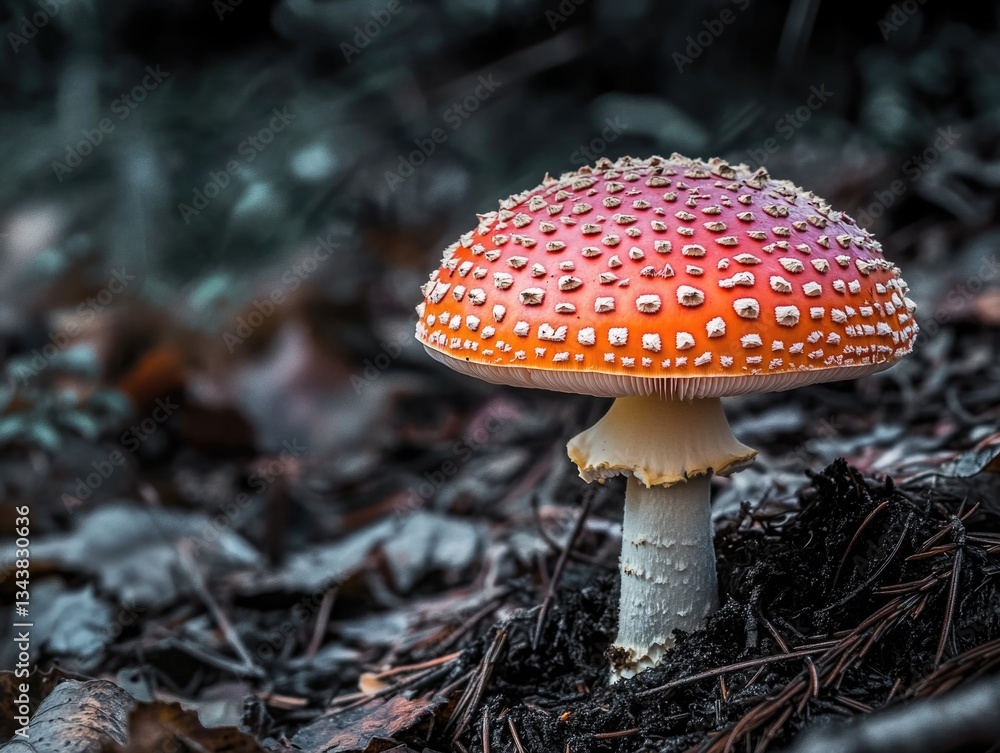 Fototapeta premium Mushroom on Ground