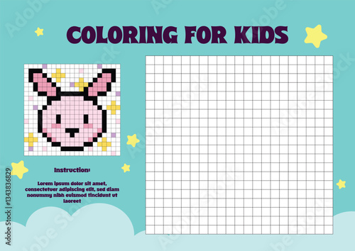 Fun and educational coloring by number worksheet for kids! Features engaging illustrations with numbered sections to enhance number recognition, creativity, and fine motor skills. Perfect for early le