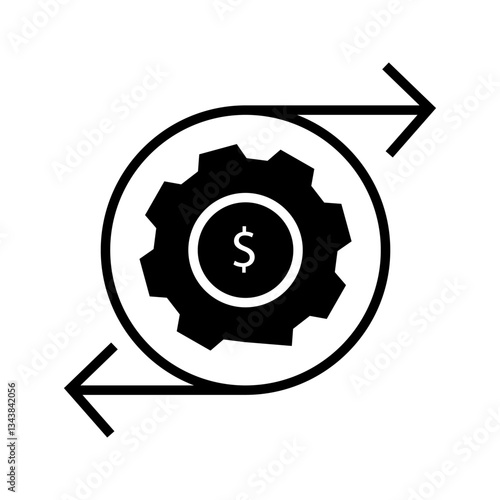 project revenue icon on white background