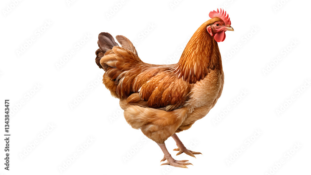 Fototapeta premium rooster isolated on white background