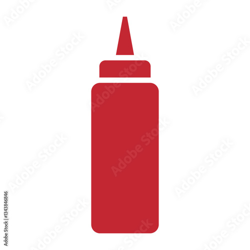 Sauces icon, ketchup processed food icon, ketchup condiment icon, ketchup icon in trendy flat style illustration isolated on white background.