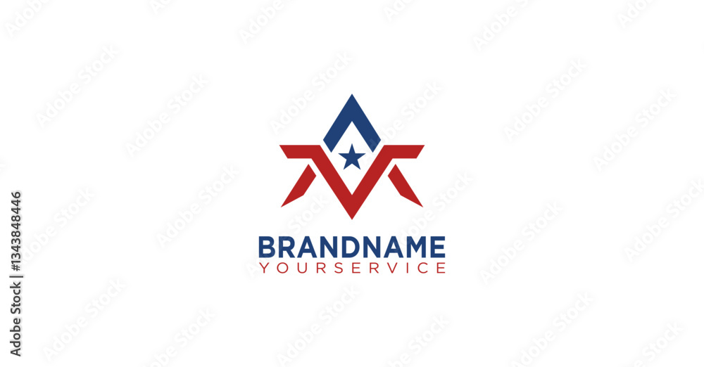 Initial AM AV Monogram Logo Initial AM AV Monogram Logo