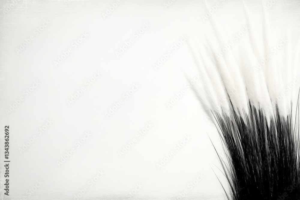 Fototapeta premium Abstract monochrome brush strokes