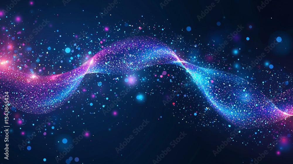 Blue particles form the basis of this abstract technology background for PPT business presentations Blue particles form the basis of this abstract technology background for PPT business presentations