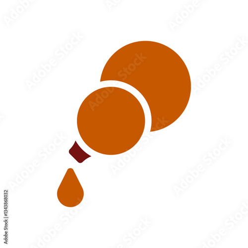 Minimalist Illustration of Essential Oil Flowing