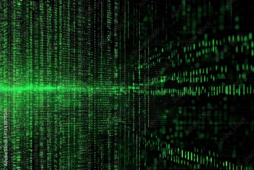 Artistic depiction of computer coding blended with retro visual elements. Artistic depiction of computer coding blended with retro visual elements.