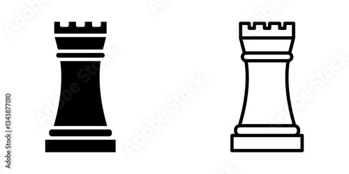 chess icon on white background