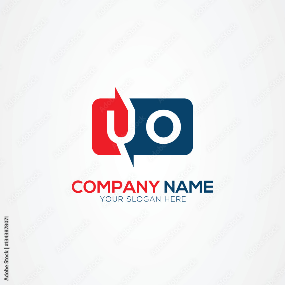 UO Creative Modern Letters Logo Design Element UO Creative Modern Letters Logo Design Element