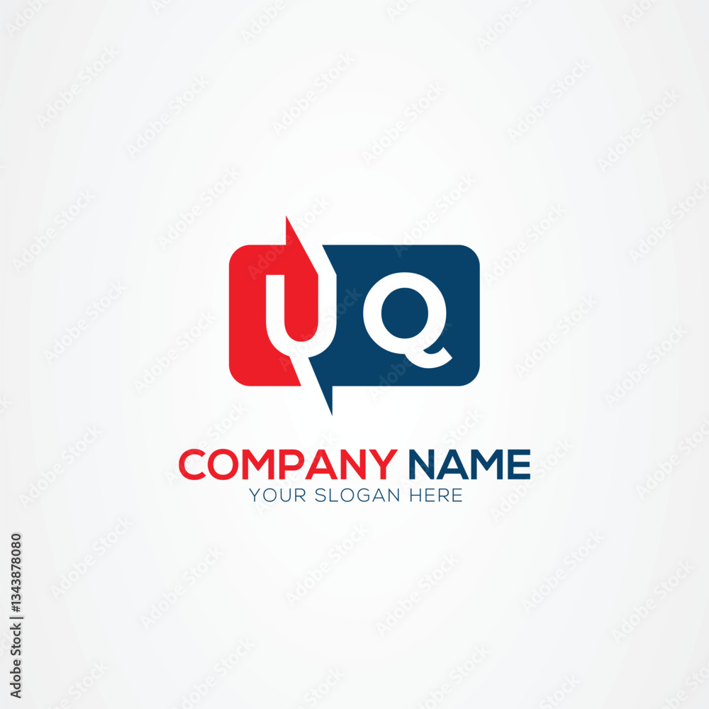 Fototapeta premium UQ Creative Modern Letters Logo Design Element