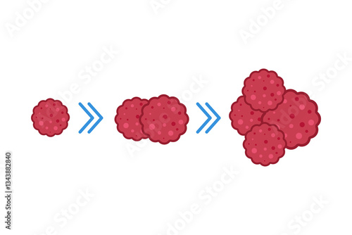 cancer cell spread. cancer disease concept