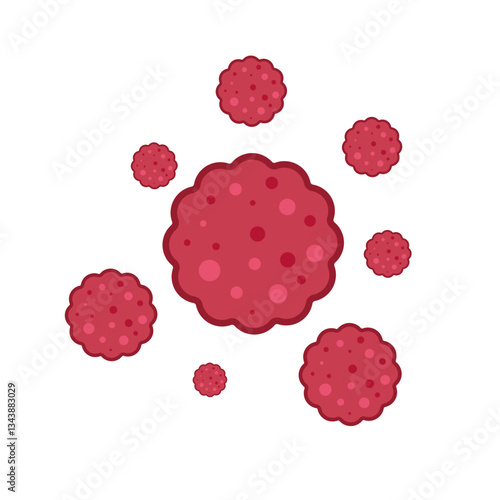 cancer cell spread. cancer disease concept