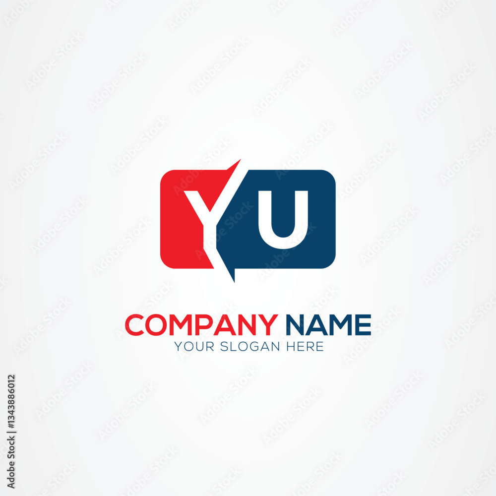 YU or UY Creative Modern Letters Logo Design Element YU or UY Creative Modern Letters Logo Design Element