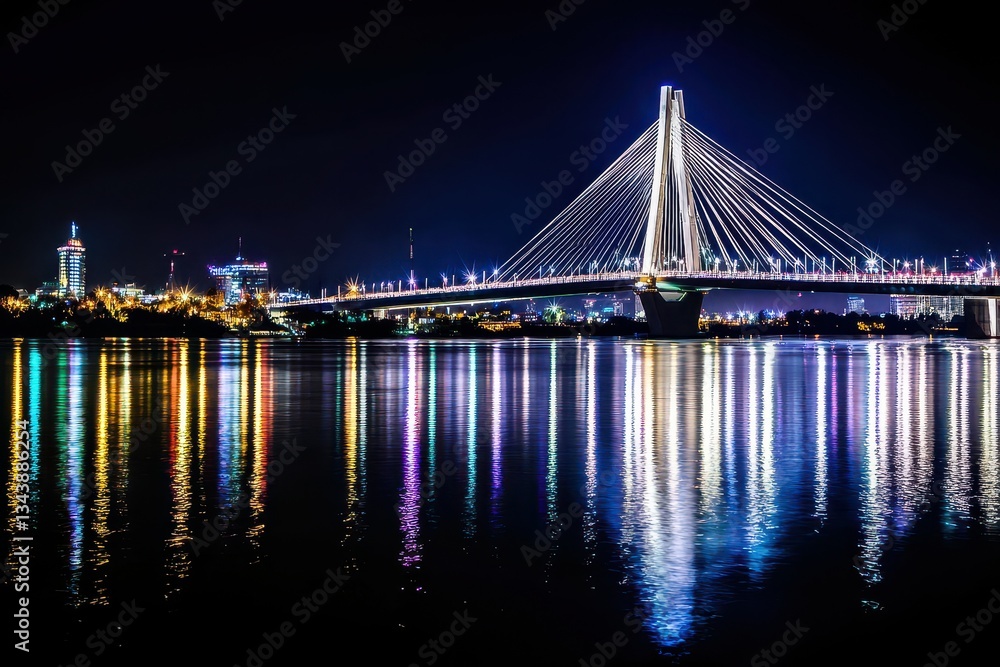 Obraz premium Iconic Bridge at Night