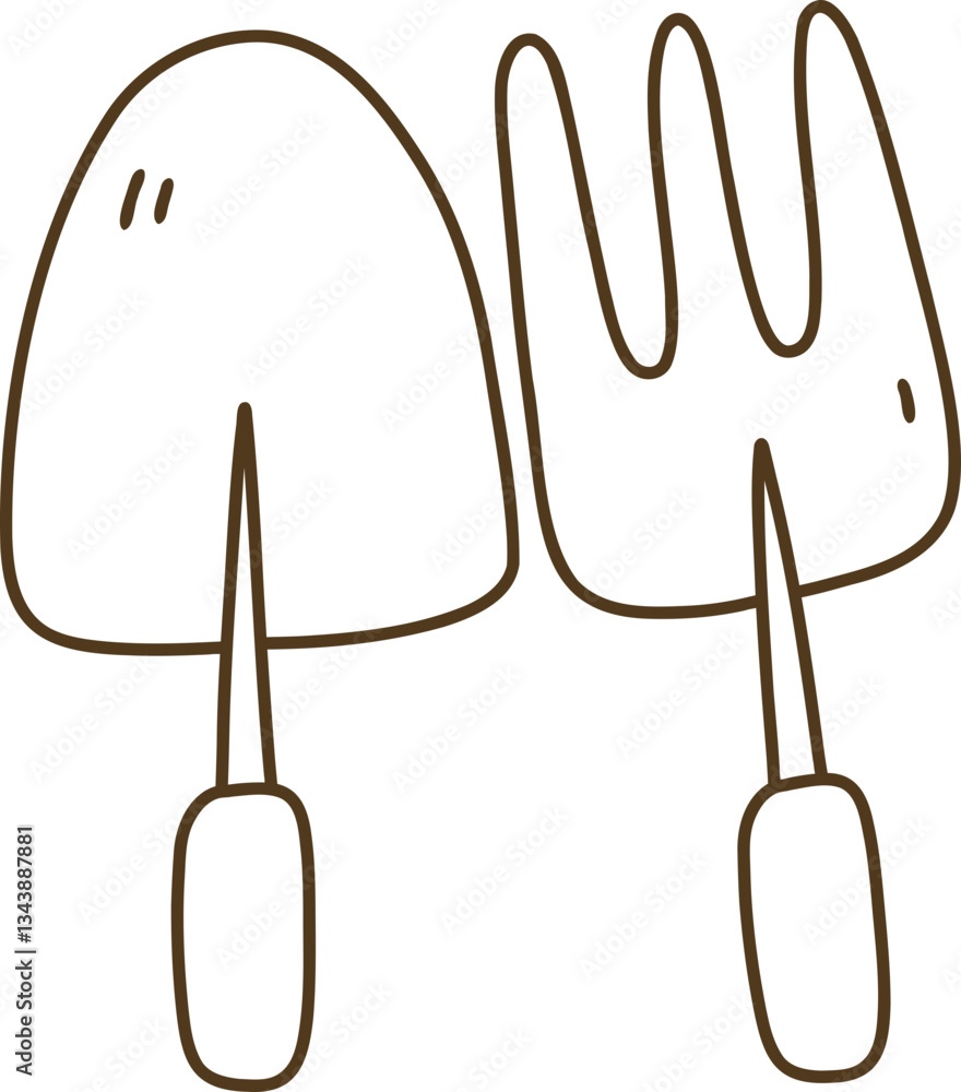 garden tools hand drawn autumn outline
garden tools hand drawn autumn outline