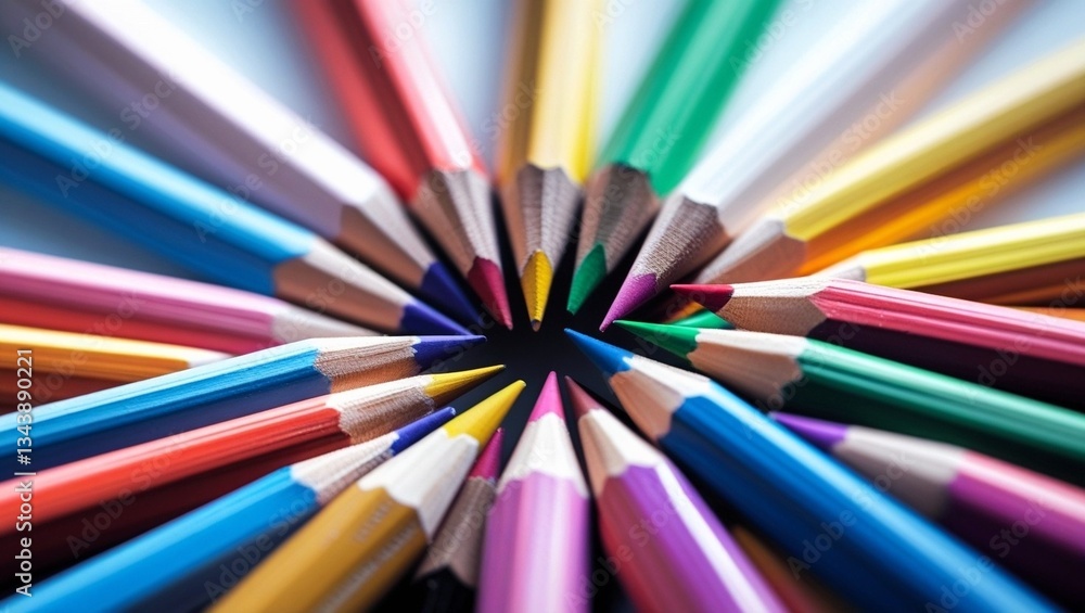 colored pencils lying circle, closeup shot, Generative AI
colored pencils lying circle, closeup shot, Generative AI
