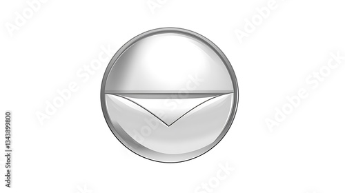 Free Download Silver circle graphic element with inner pattern - GFXLoad