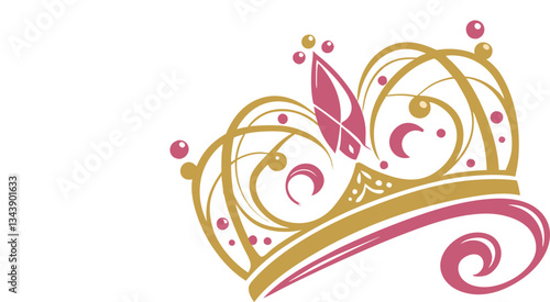 Elegant crown logo design, ideal for beauty salons, luxury accessories, jewelry, hotels, spas, and weddings