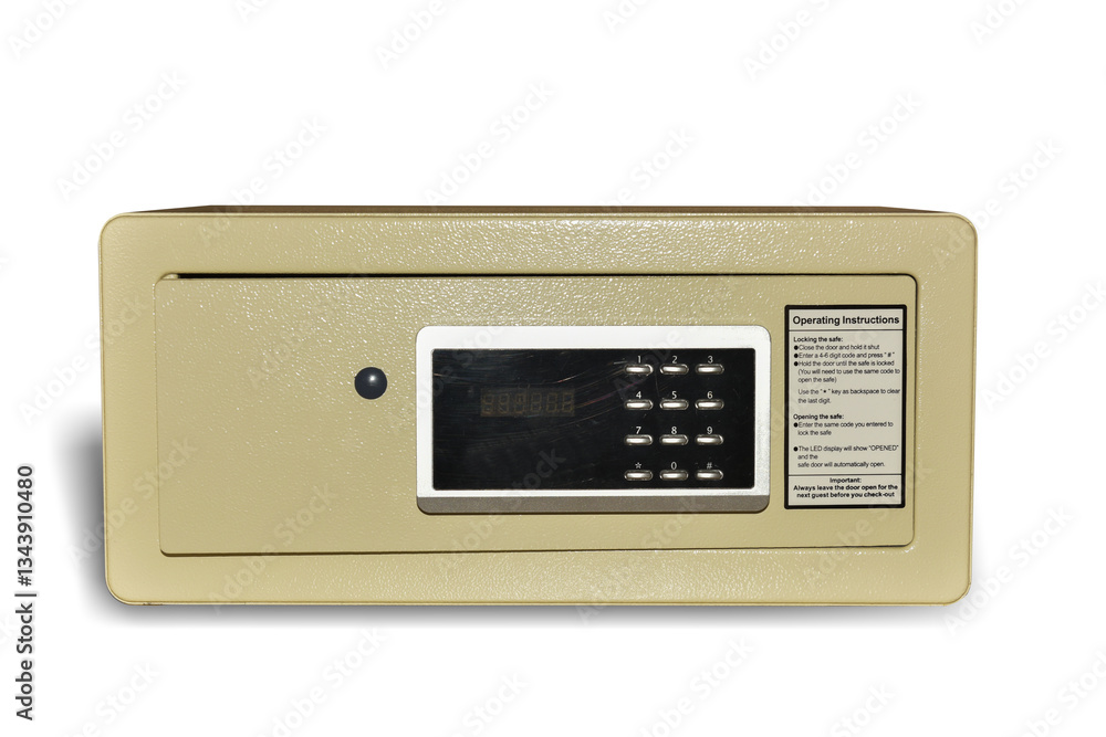 Security safe isolated on white background. This has clipping path. Security safe isolated on white background. This has clipping path.