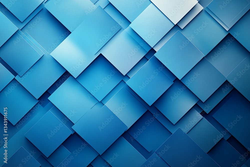 Overlapping shades of blue squares create an interesting pattern design Overlapping shades of blue squares create an interesting pattern design