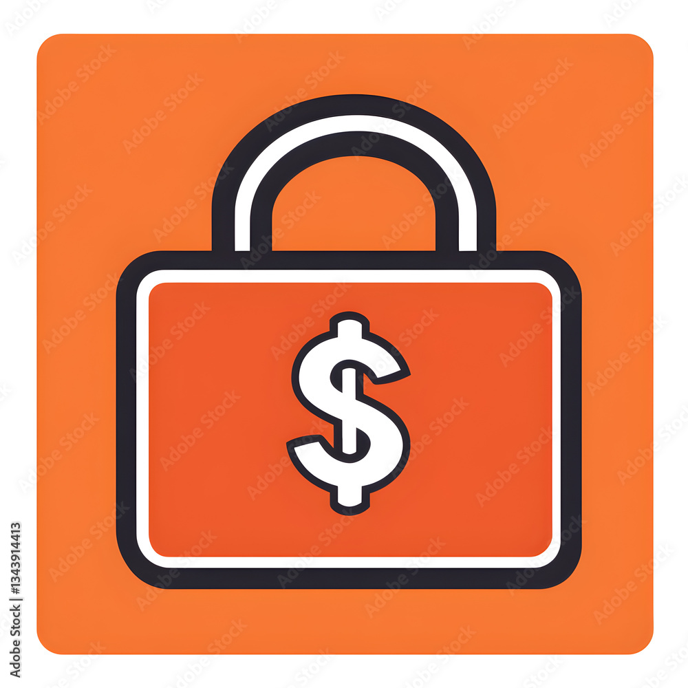 Linear icon with Briefcase with dollar symbol Linear icon with Briefcase with dollar symbol