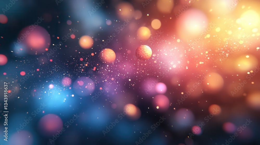 Vibrant Abstract Background with Colorful Bokeh and Light Effects Vibrant Abstract Background with Colorful Bokeh and Light Effects