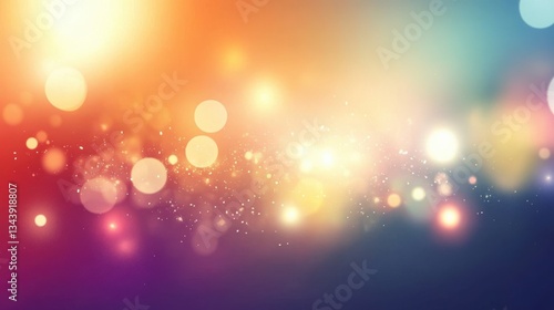 Wallpaper Mural Vibrant Abstract Background with Colorful Bokeh Lights and Sparkles Torontodigital.ca