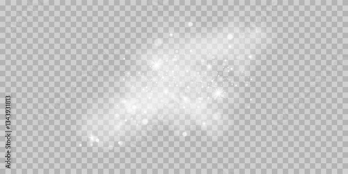Fog or smoke isolated transparent special effect. White vector cloudiness, mist or smog background. Vector illustration	