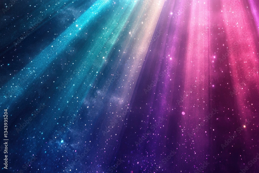 Fototapeta premium A mesmerizing cosmic backdrop with vibrant gradients and twinkling stars.