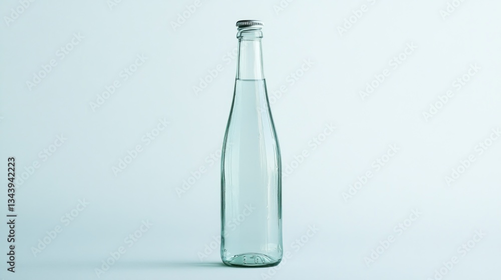 Glass bottle water studio backdrop Glass bottle water studio backdrop