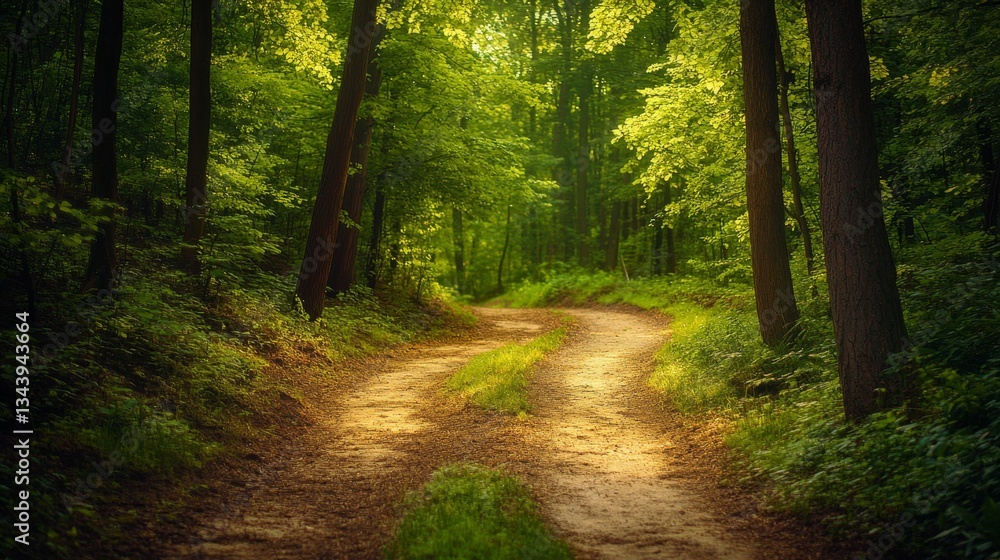 Two diverging forest paths: one overgrown, the other well-kept, symbolizing choices between tradition and progress. Two diverging forest paths: one overgrown, the other well-kept, symbolizing choices between tradition and progress.
