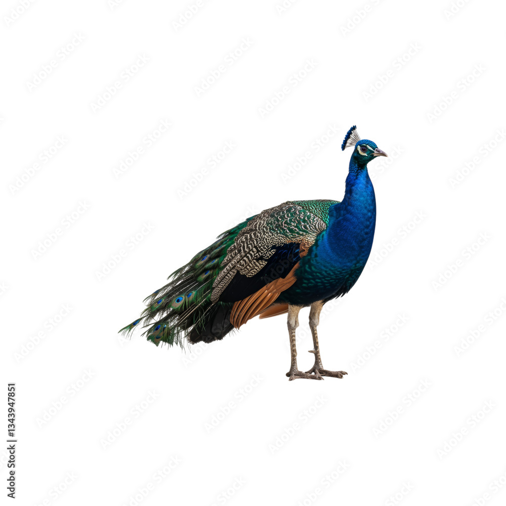 Obraz premium Peacock isolated on transparent background. Peacock png