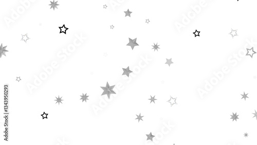 A burst of silver stars on ...