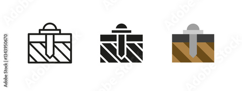 Nail screw icon. Construction fastener vector illustration. Hardware tool for securing materials in building. Industrial attachment pictogram for carpentry, mechanics and structural reinforcement.